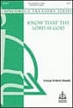 Know that the Lord Is God Two-Part Mixed choral sheet music cover